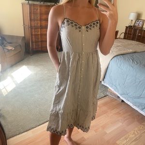 Madewell stripe blue dress